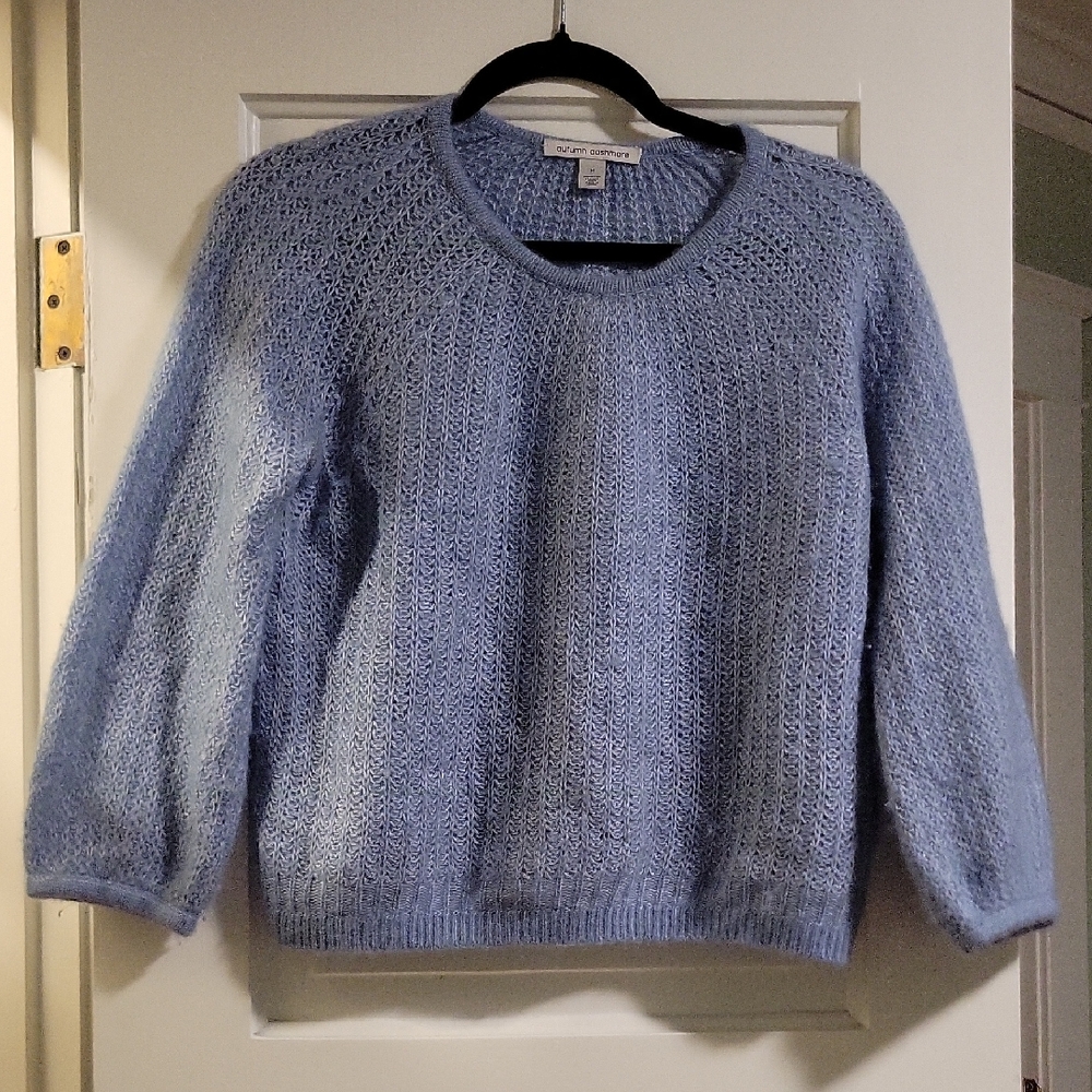 Autumn Cashmere Light Blue Crewneck Sweater